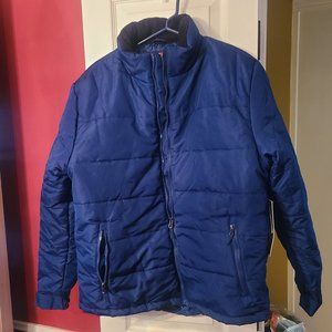 Men's Puffer Ski Jacket Dark Blue New